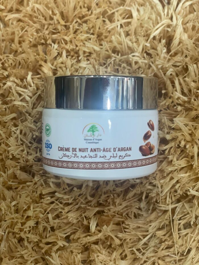 crème de nuit anti age d'argan
