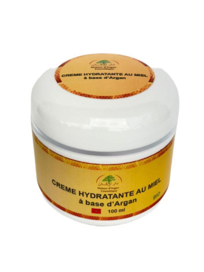 Crème Hydratante au Miel et à l’Huile d’Argan