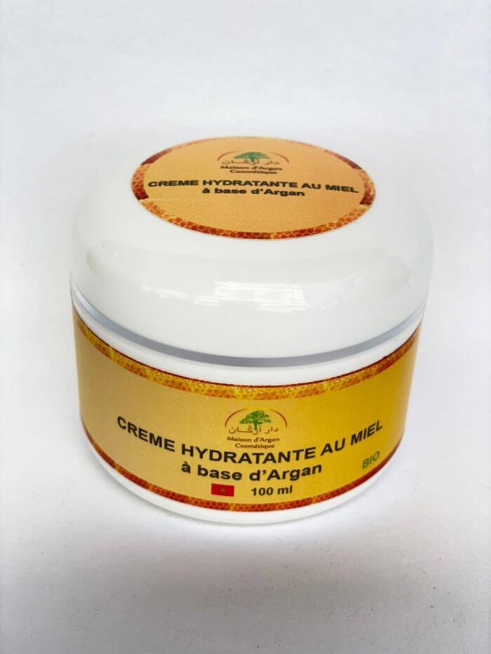 Creme hydratante au miel base d'argan