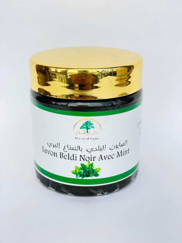 Savon beldi noir à la menthe