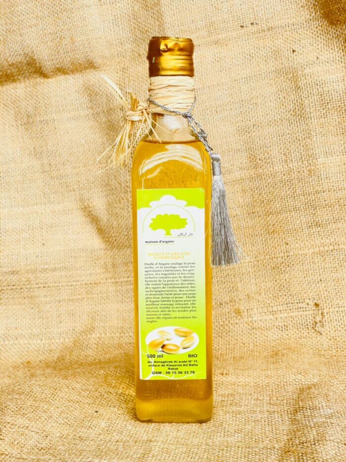 Huile d’argan alimentaire BIO ( 500 ml )