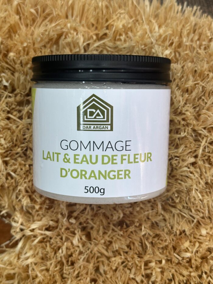 Gommage au Lait & Eau de Fleur d’Oranger – Dar Argan